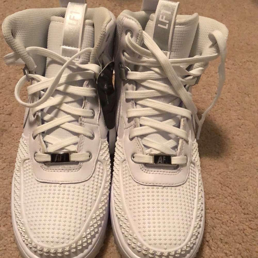Air Force ones brand new white  high top no box)